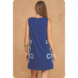Izzy Embroidered Linen Mini Dress