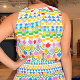 Elena Geometric Print Skirt Set - Elle Maxine