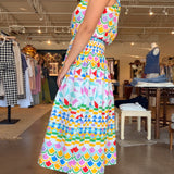 Elena Geometric Print Skirt Set - Elle Maxine