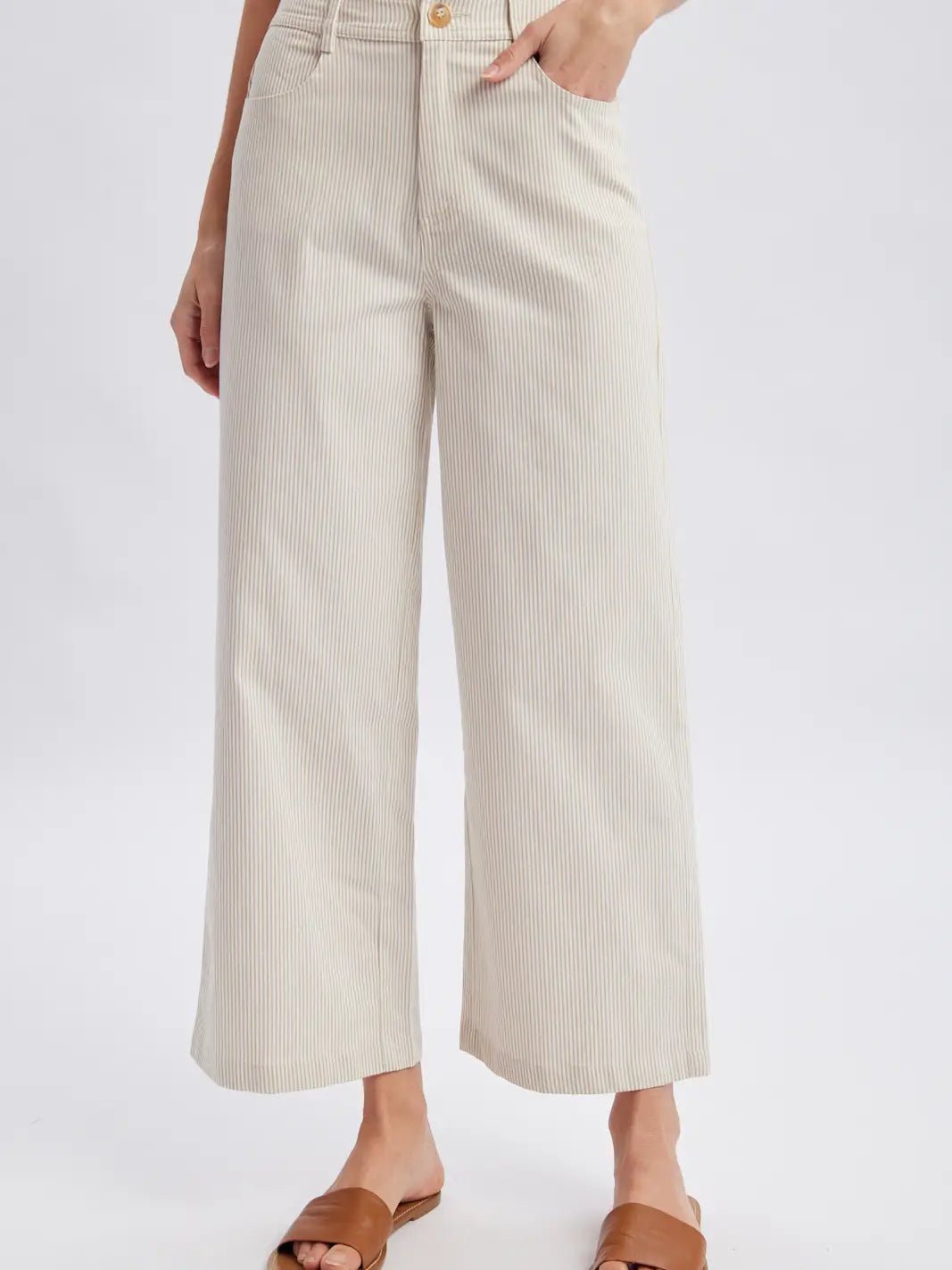 Elena Stripe Pants - Elle Maxine