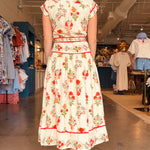 Elise Floral Collared Midi Dress - Elle Maxine