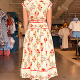 Elise Floral Collared Midi Dress - Elle Maxine