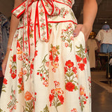 Elise Floral Collared Midi Dress - Elle Maxine