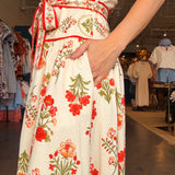 Elise Floral Collared Midi Dress - Elle Maxine