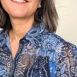 Ella Bandana Print Button Down Top - Elle Maxine