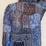 Ella Bandana Print Button Down Top - Elle Maxine