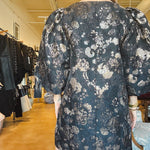 Ella Puff Sleeve Jacquard Dress - Elle Maxine