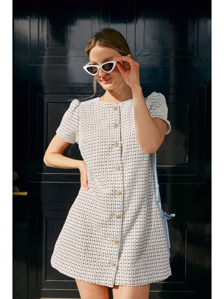 Ellen Tweed Dress - Elle Maxine