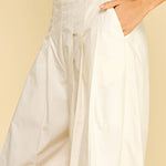 Ellis Wide Leg Pleated Trouser Pant - Elle Maxine