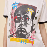 Elton John 1973 Pop Art Ringer Tee - Elle Maxine