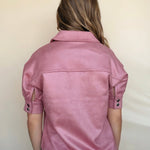 Elvie Faux Suede Zip Top - Elle Maxine