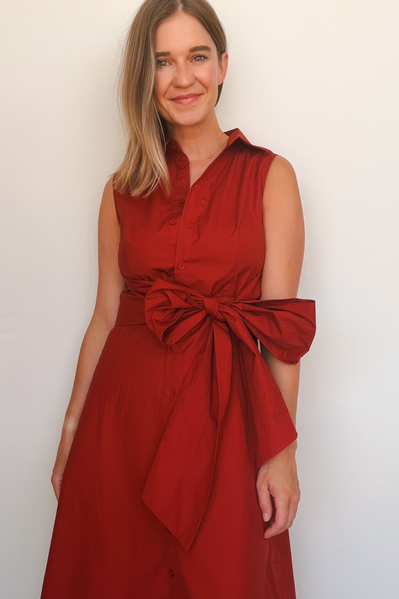 Ember Tie Front Maxi Dress - Elle Maxine
