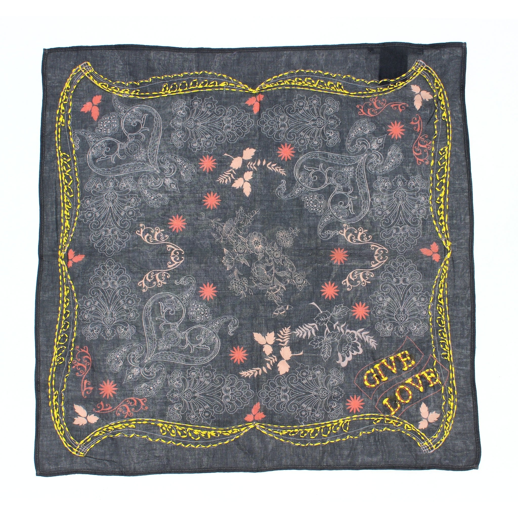 Embroidered Bandana - Elle Maxine