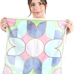 Embroidered Cotton Bandana - Pastel - Elle Maxine