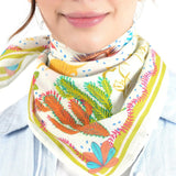Embroidered Cotton Bandana - Texas - Elle Maxine
