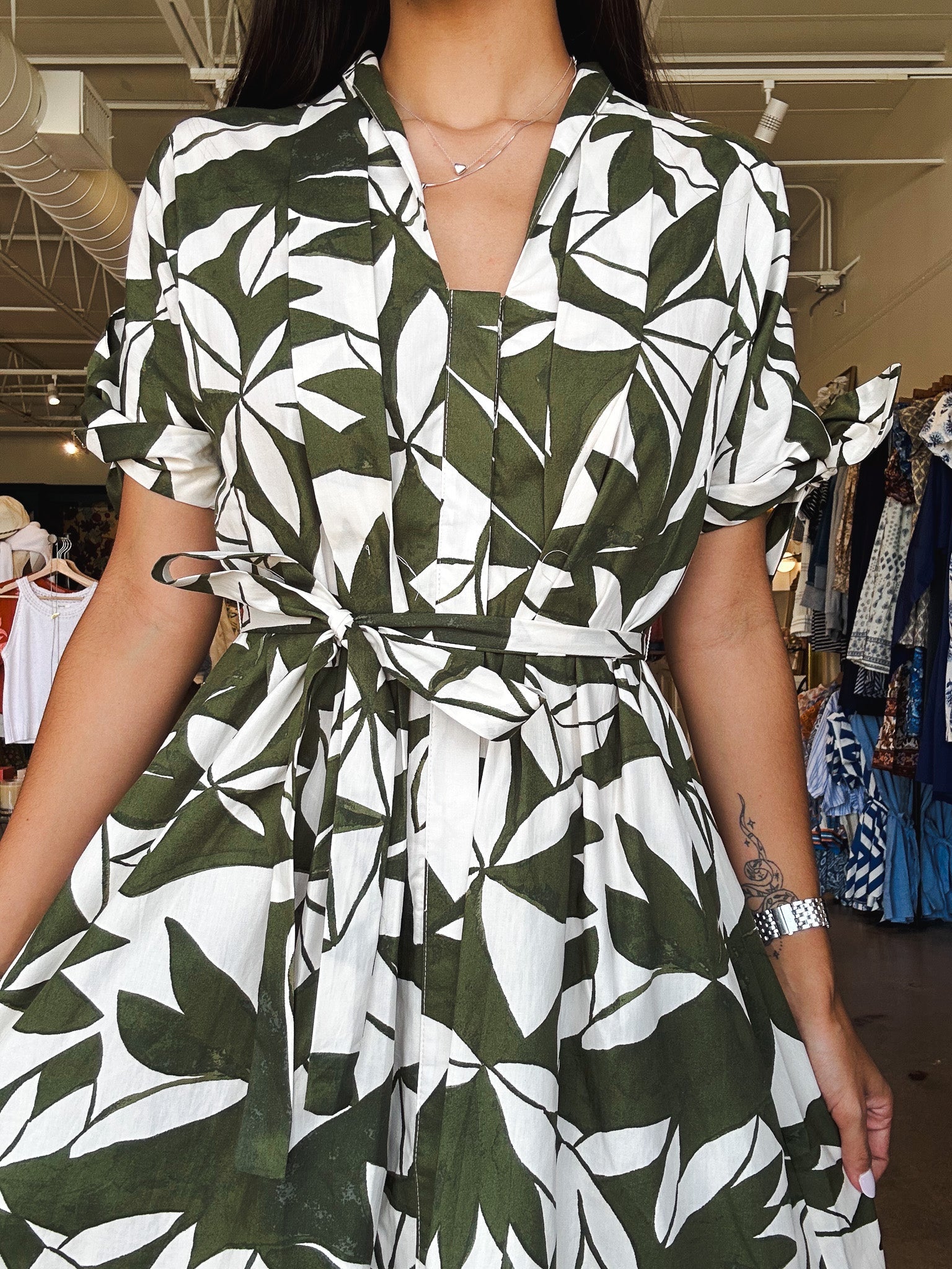 Emerald Canopy Dress - Elle Maxine