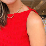 Emilie Boatneck Mini - Cherry - Elle Maxine