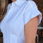 Emily Midi Dress - White - Elle Maxine
