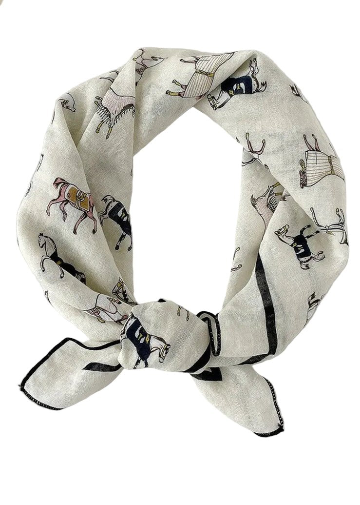 Equestrian Square Bandana - Elle Maxine