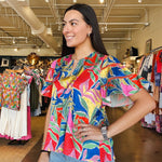 Erica Printed Top - Elle Maxine