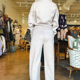 Erika Drawstring Pant - Taupe - Elle Maxine