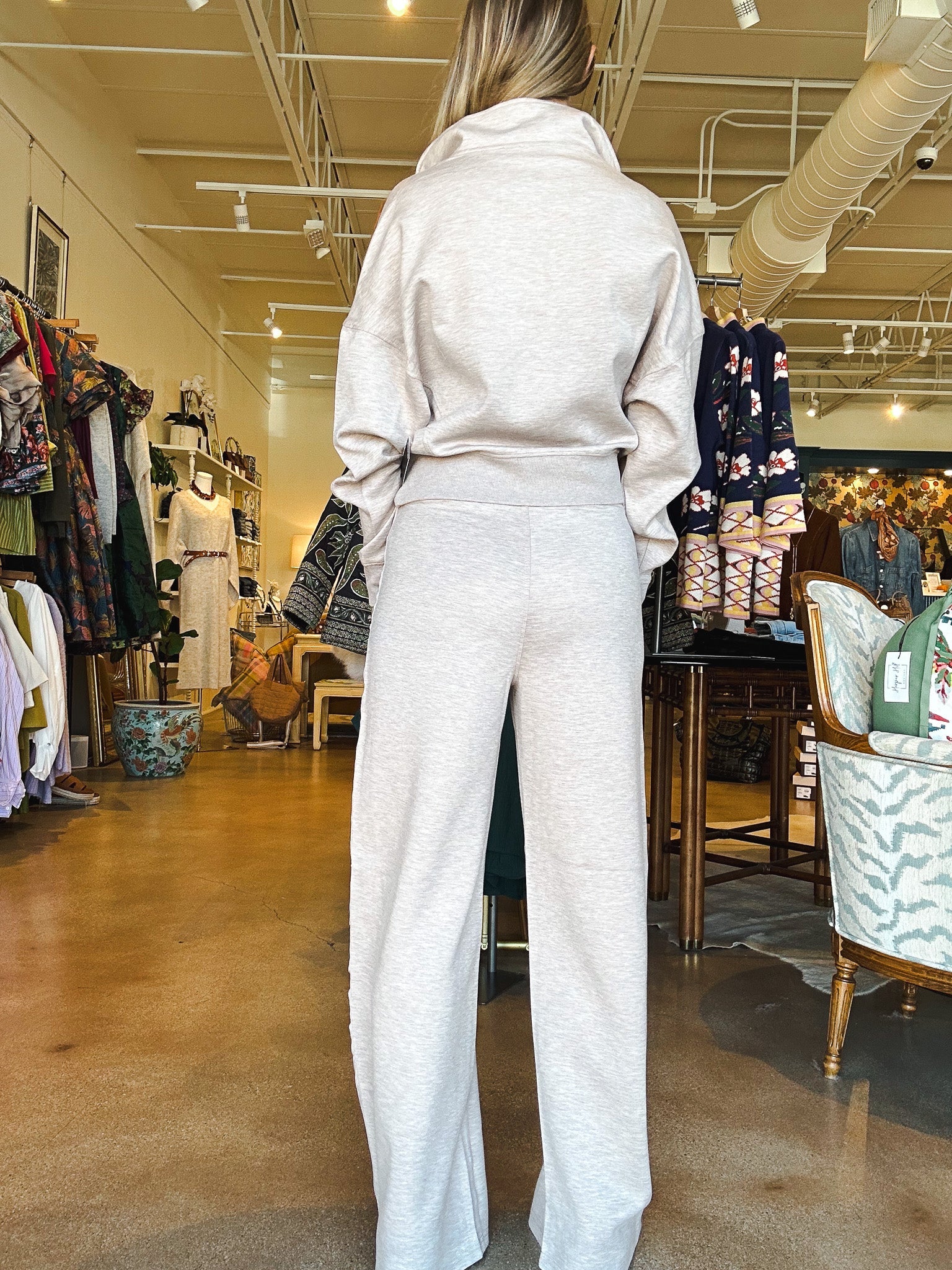 Erika Drawstring Pant - Taupe - Elle Maxine