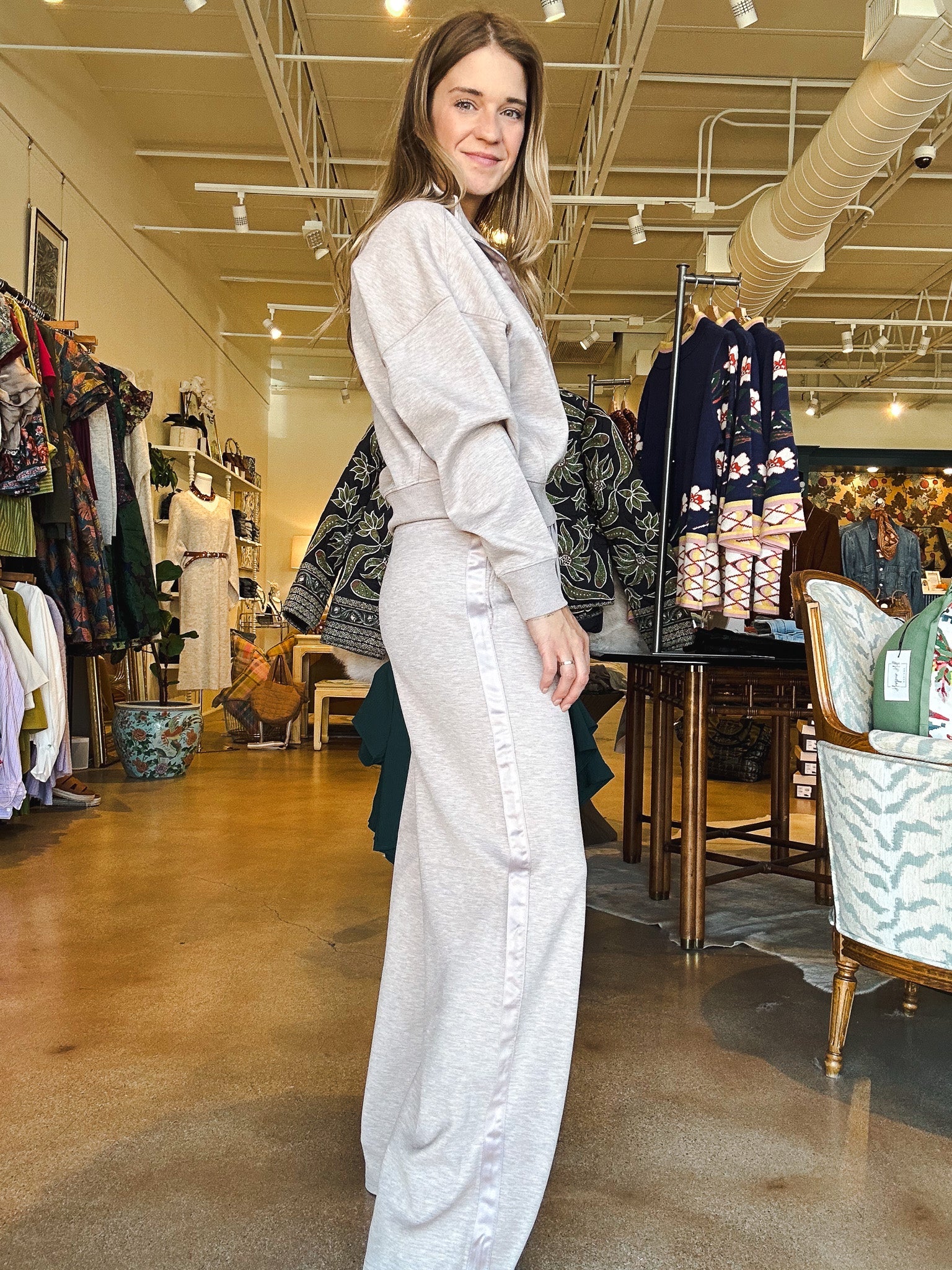 Erika Drawstring Pant - Taupe - Elle Maxine