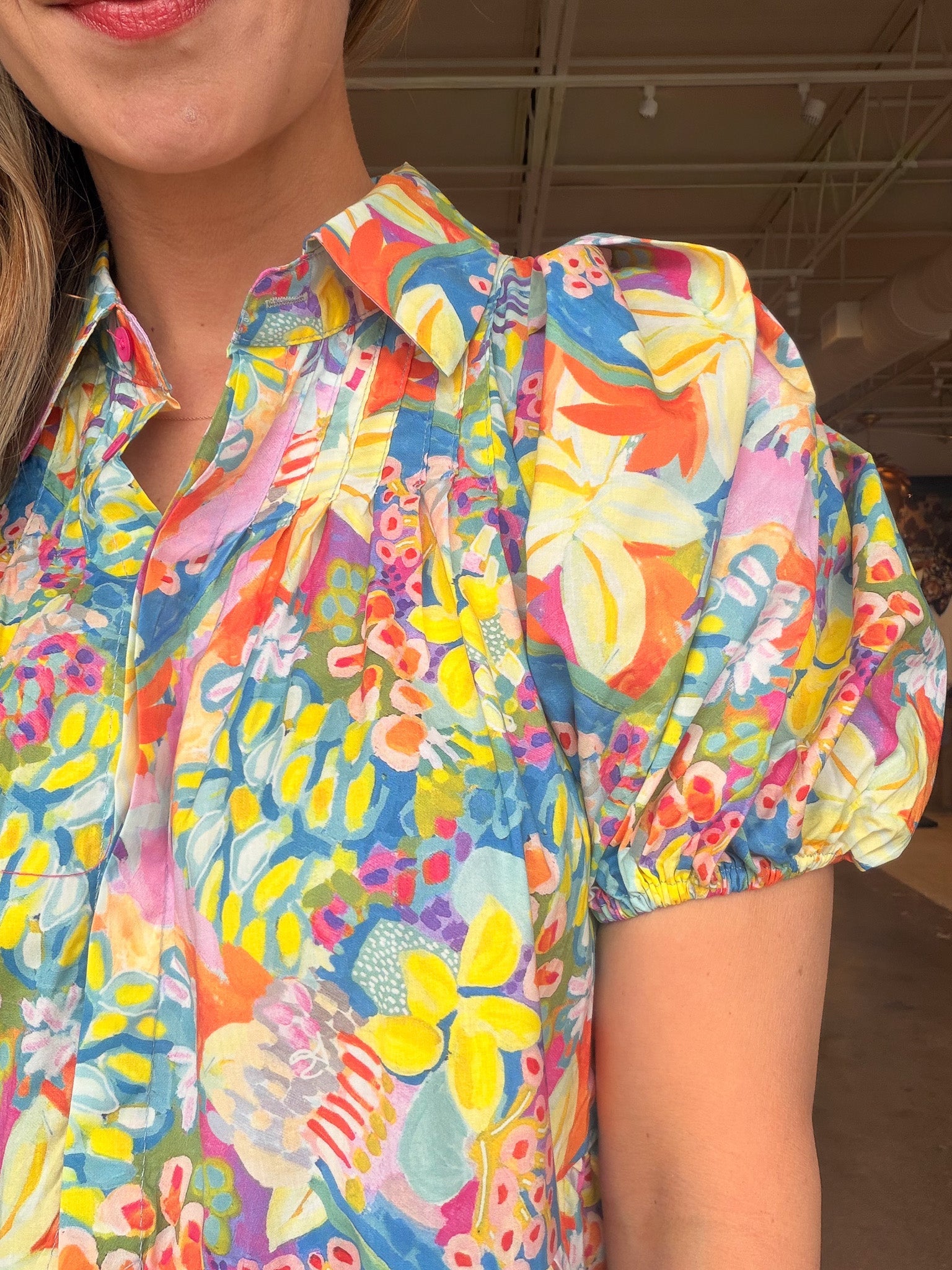 Eros Bouquet Peplum Top - Elle Maxine