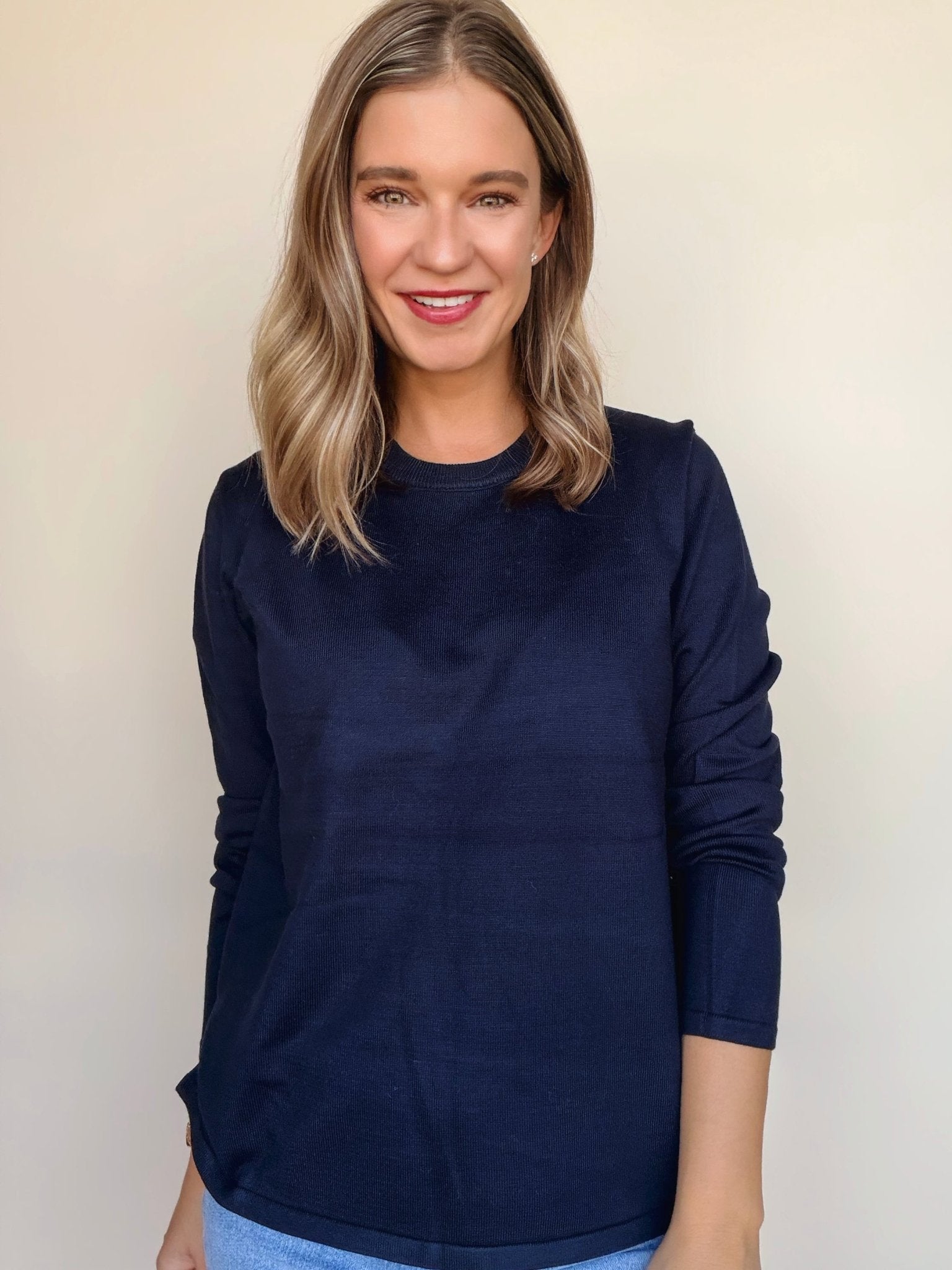 Essential Knit Long Sleeve Top - Elle Maxine