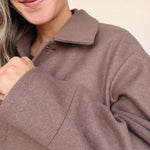 Ever Button Front Jacket - Elle Maxine