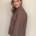Ever Button Front Jacket - Elle Maxine