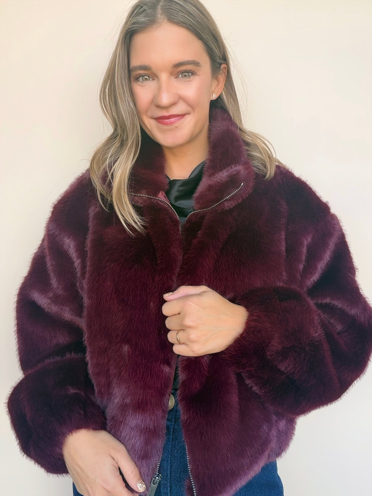 Everest Fur Bomber - Elle Maxine