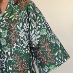 Evergreen Bloom Bell Sleeve Caftan - Elle Maxine
