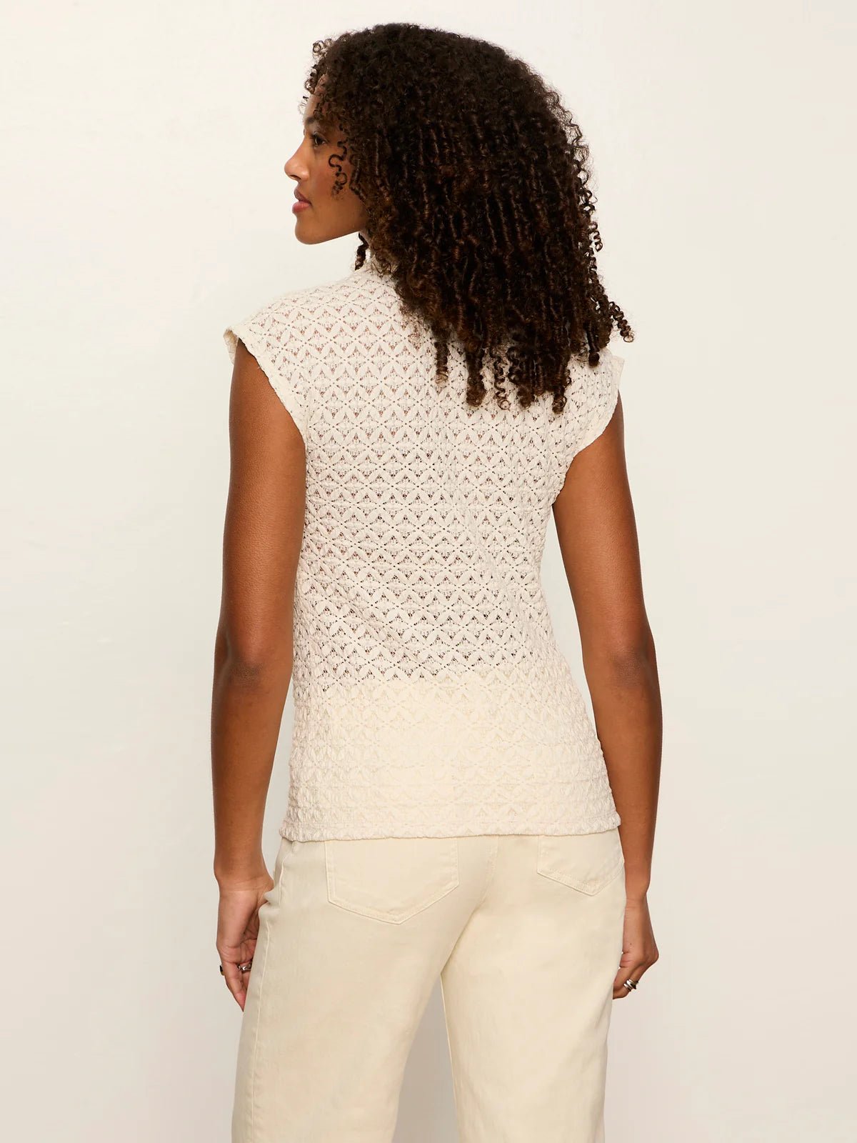 Everyday Muse Shirred Collared Tee - Elle Maxine