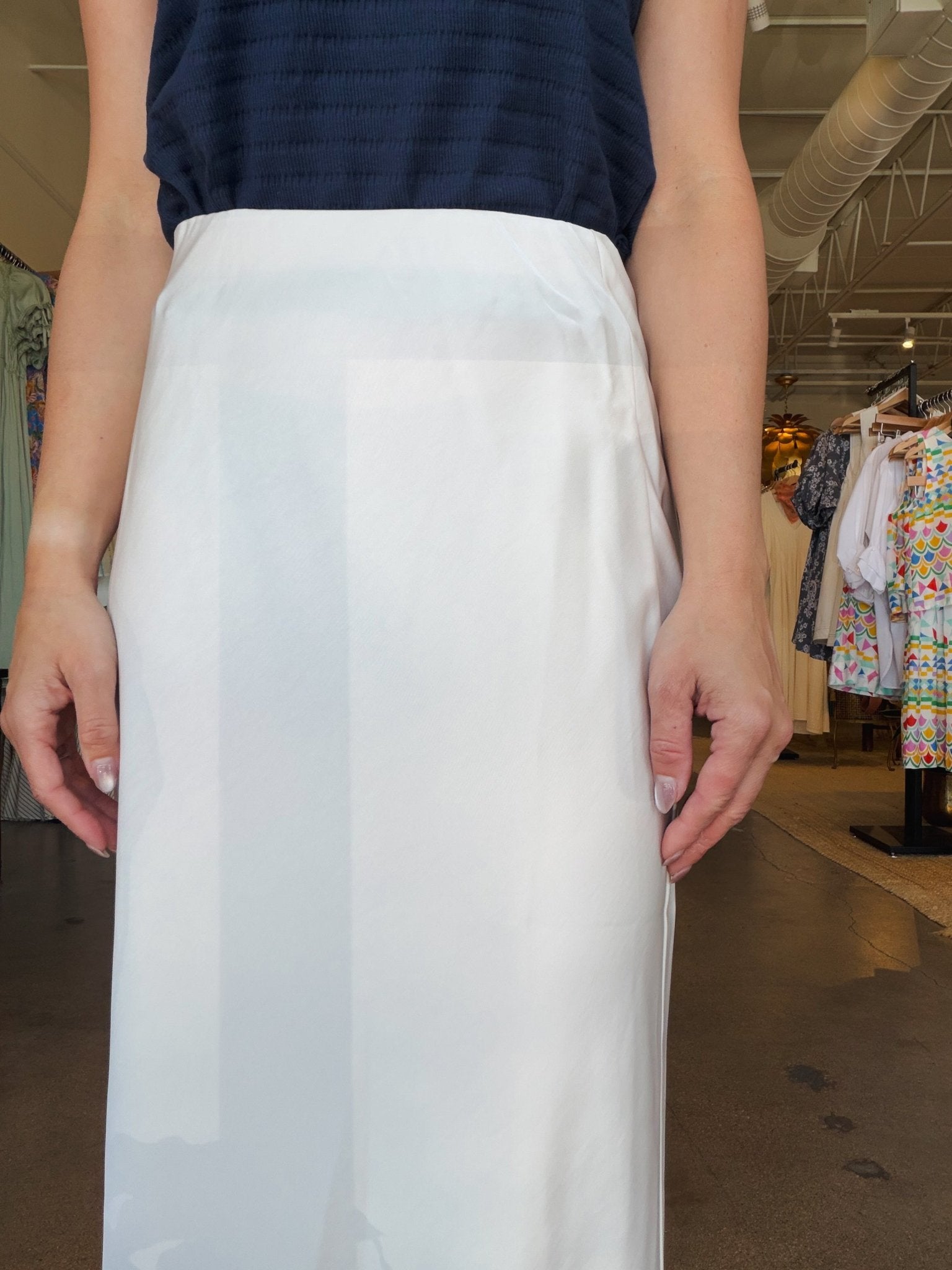 Farrah Satin Slip Skirt - Elle Maxine