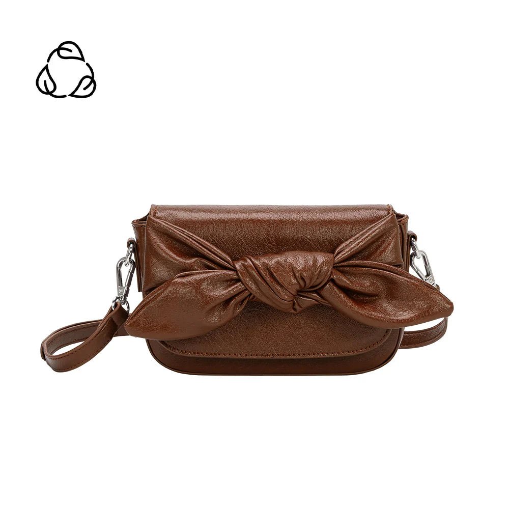 Faye Bow Clutch - Chocolate - Elle Maxine