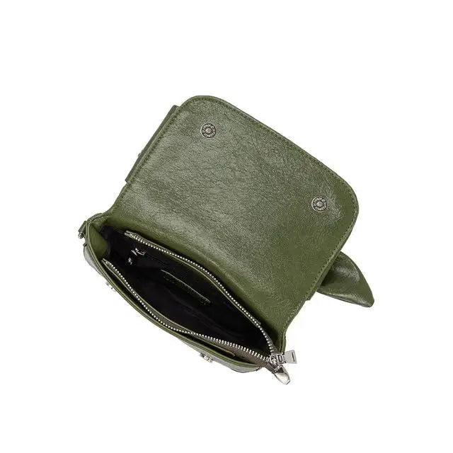 Faye Bow Clutch - Olive - Elle Maxine