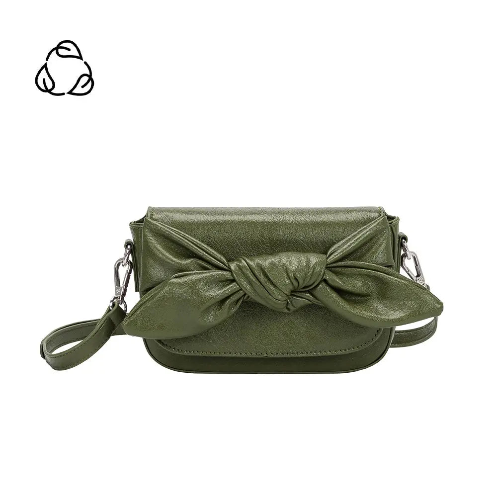 Faye Bow Clutch - Olive - Elle Maxine