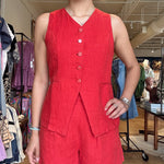 Fedra Short - Salsa Red - Elle Maxine