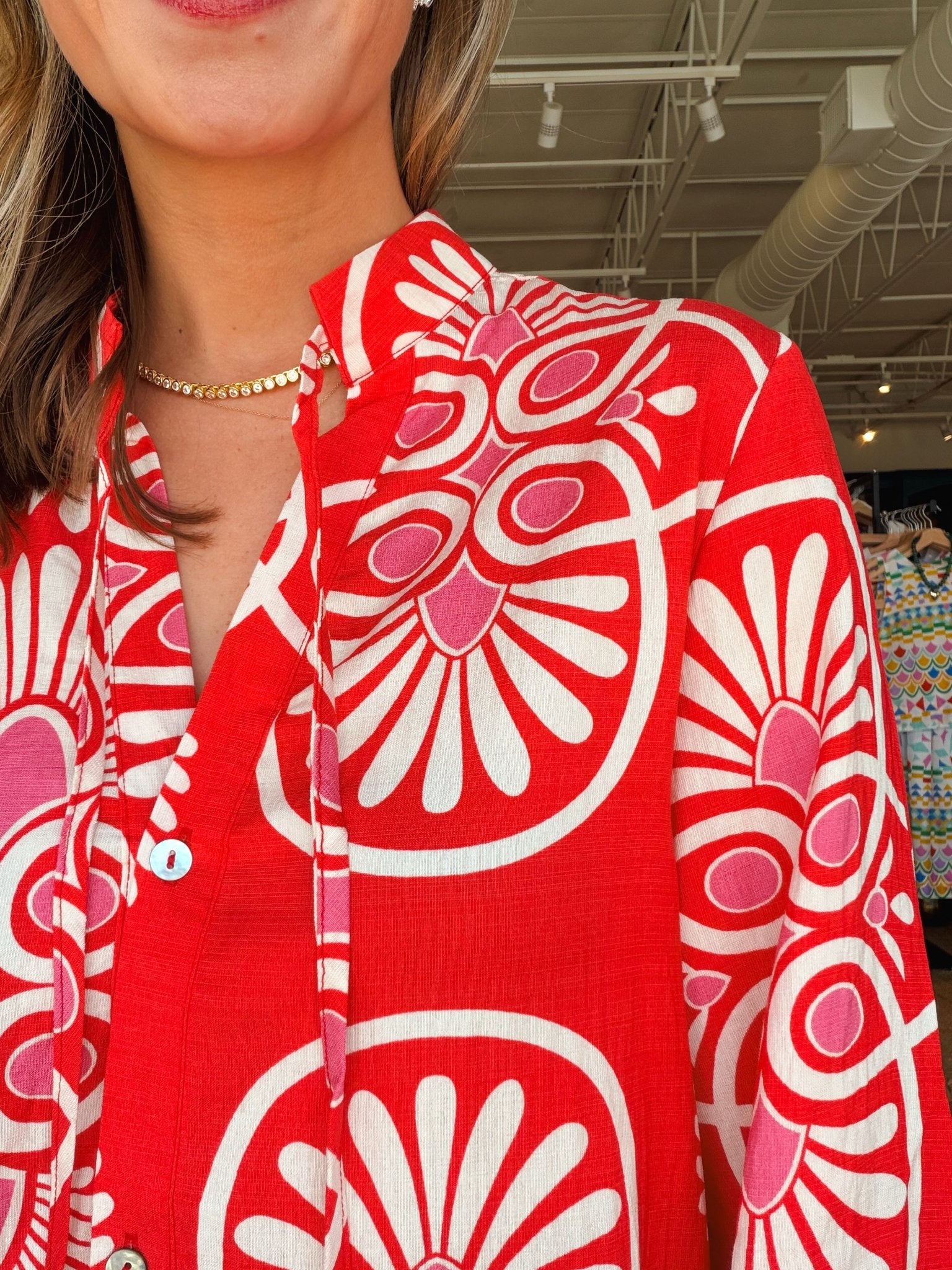 Festival Medallion Drop Waist Dress - Elle Maxine