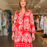 Festival Medallion Drop Waist Dress - Elle Maxine