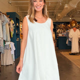 Finley Contrast Stitched Swing Dress - Elle Maxine