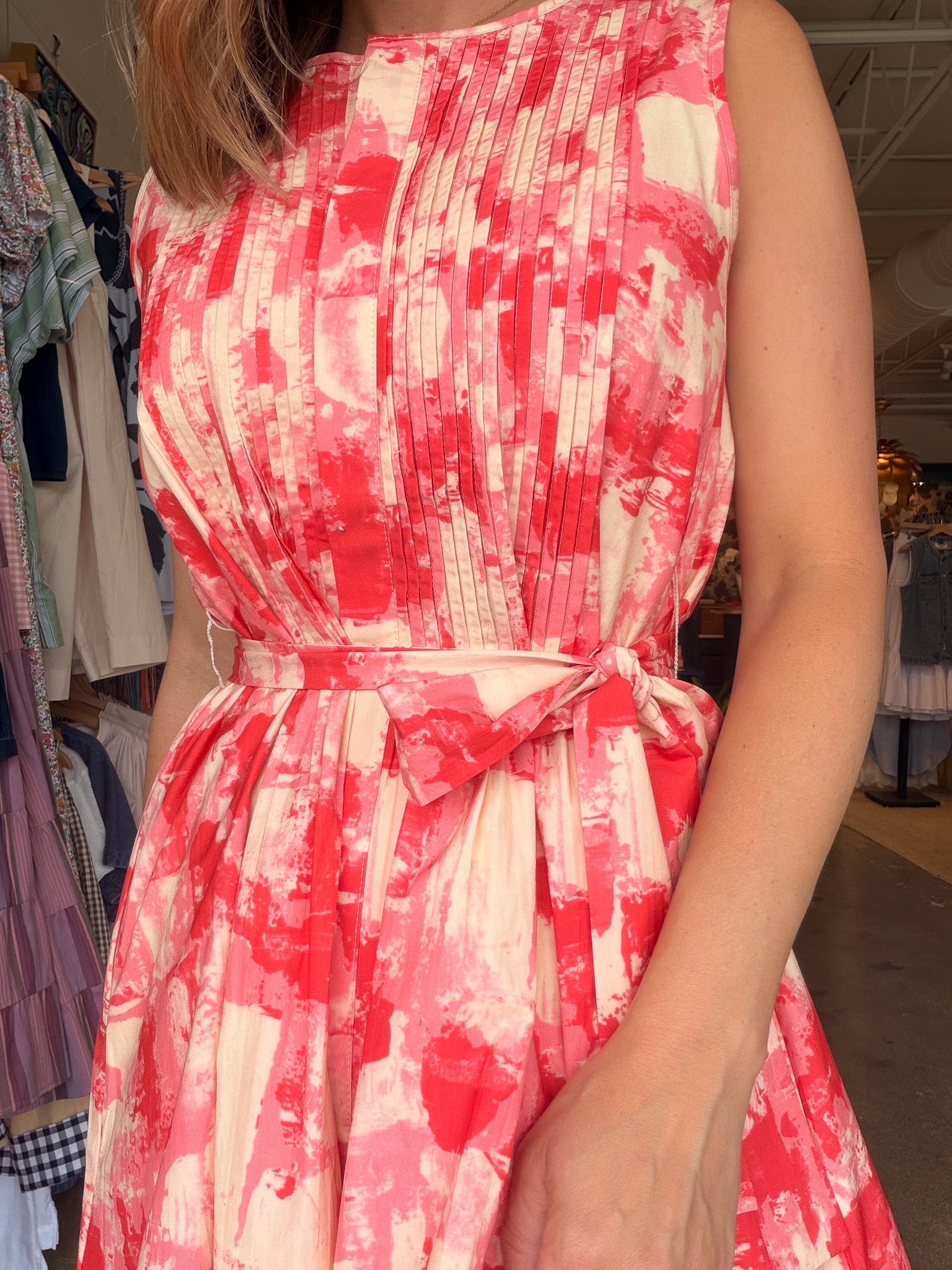 First Impressions Pleated Dress - Elle Maxine