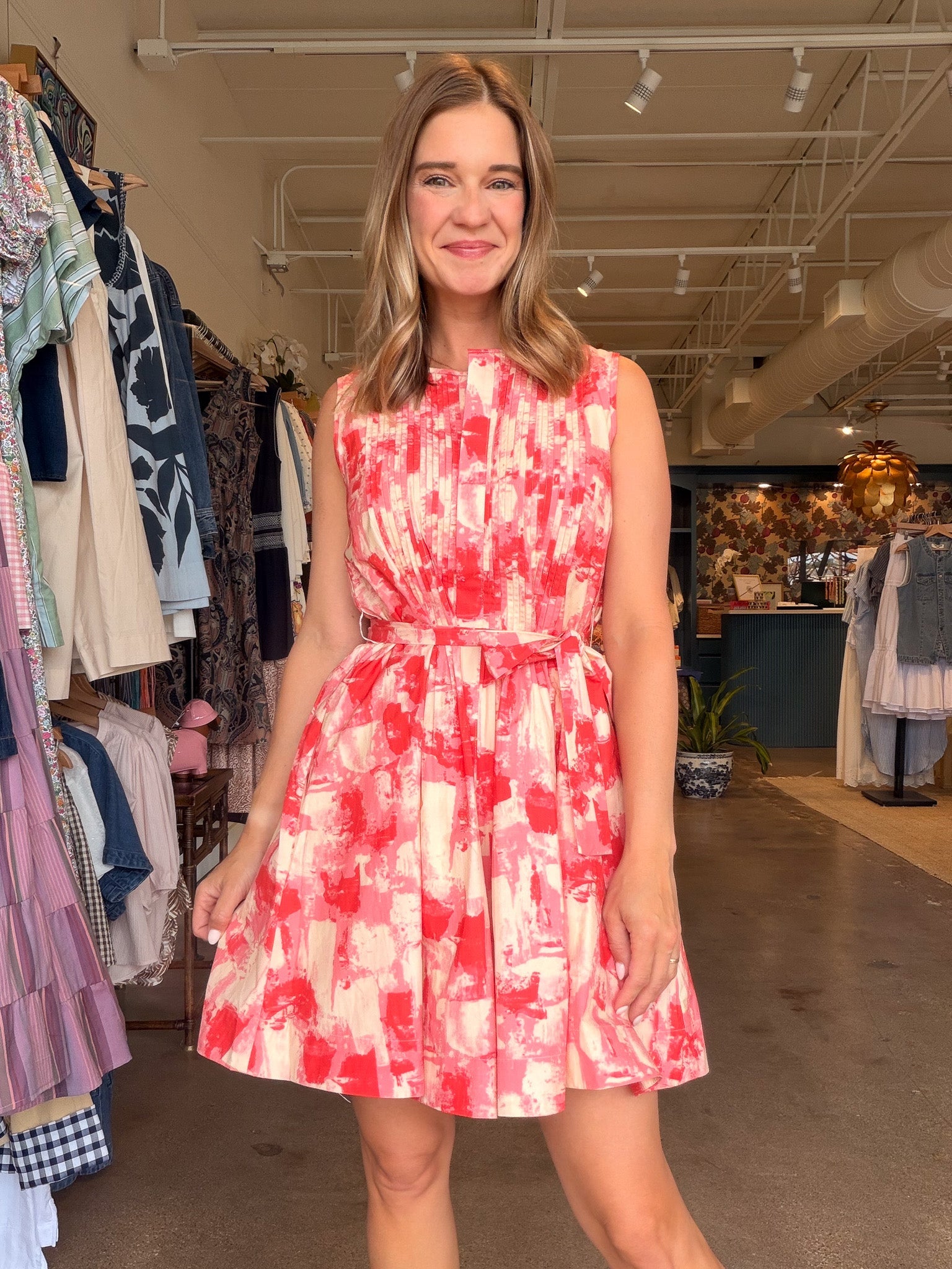 First Impressions Pleated Dress - Elle Maxine