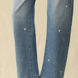 Flora Mid Rise Barrel - Hearts - Elle Maxine