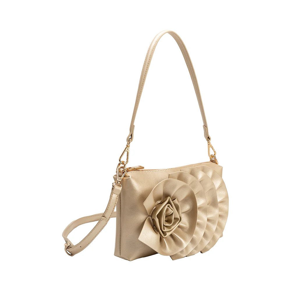 Florence Floral Clutch - Gold - Elle Maxine
