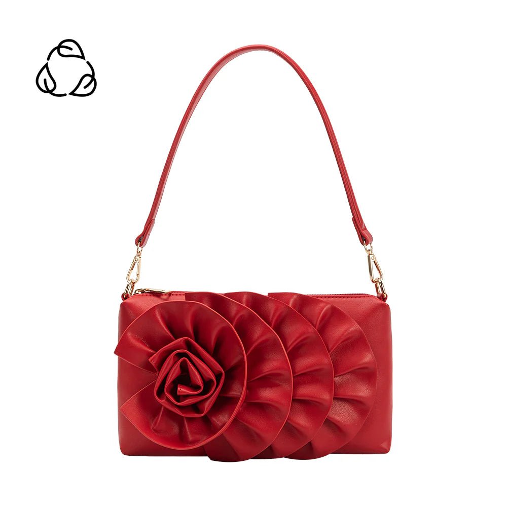 Florence Floral Clutch - Red - Elle Maxine