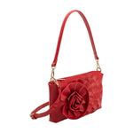 Florence Floral Clutch - Red - Elle Maxine