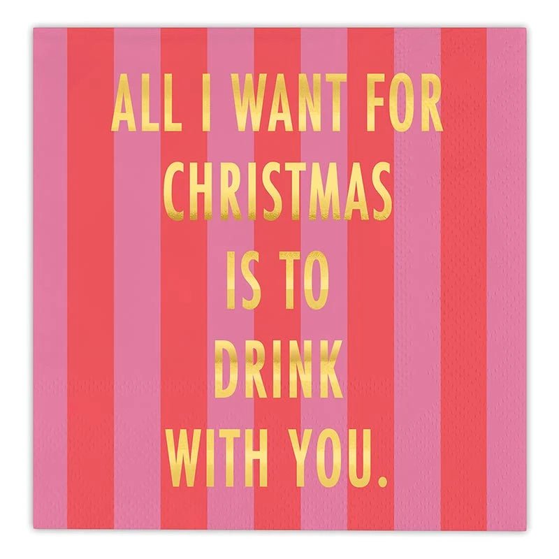 Foil Cocktail Napkin - Elle Maxine