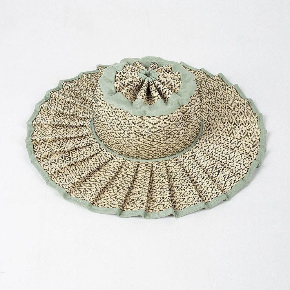 Foldable Pleated Sun Hat - Elle Maxine